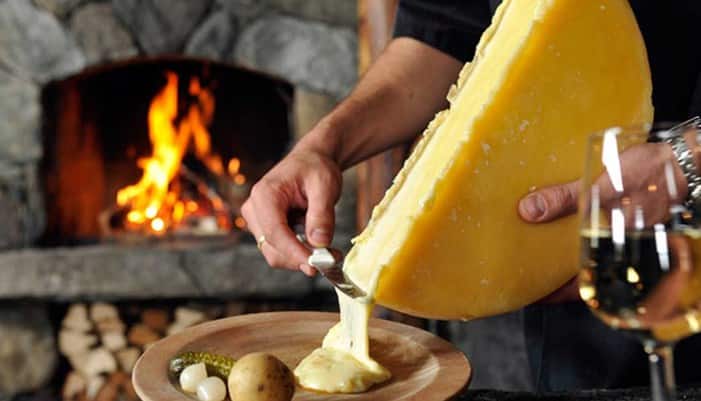 realización de un queso Raclette