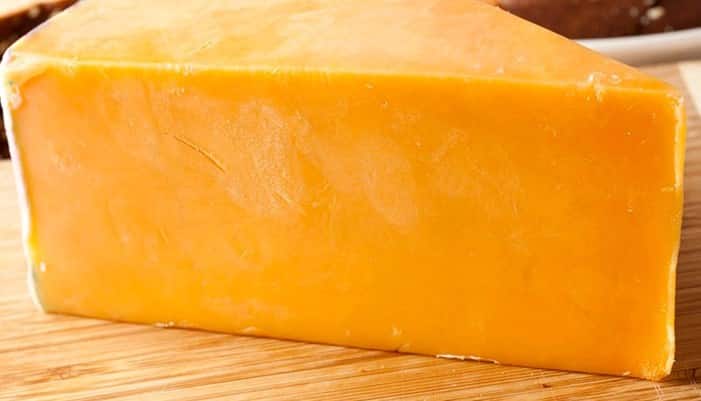 Información nutricional del queso amarillo